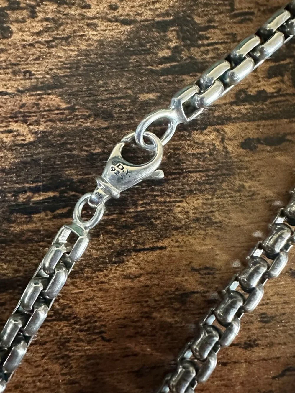 David Yurman Box Chain Necklace in Sterling Silver - 4.8mm - 26